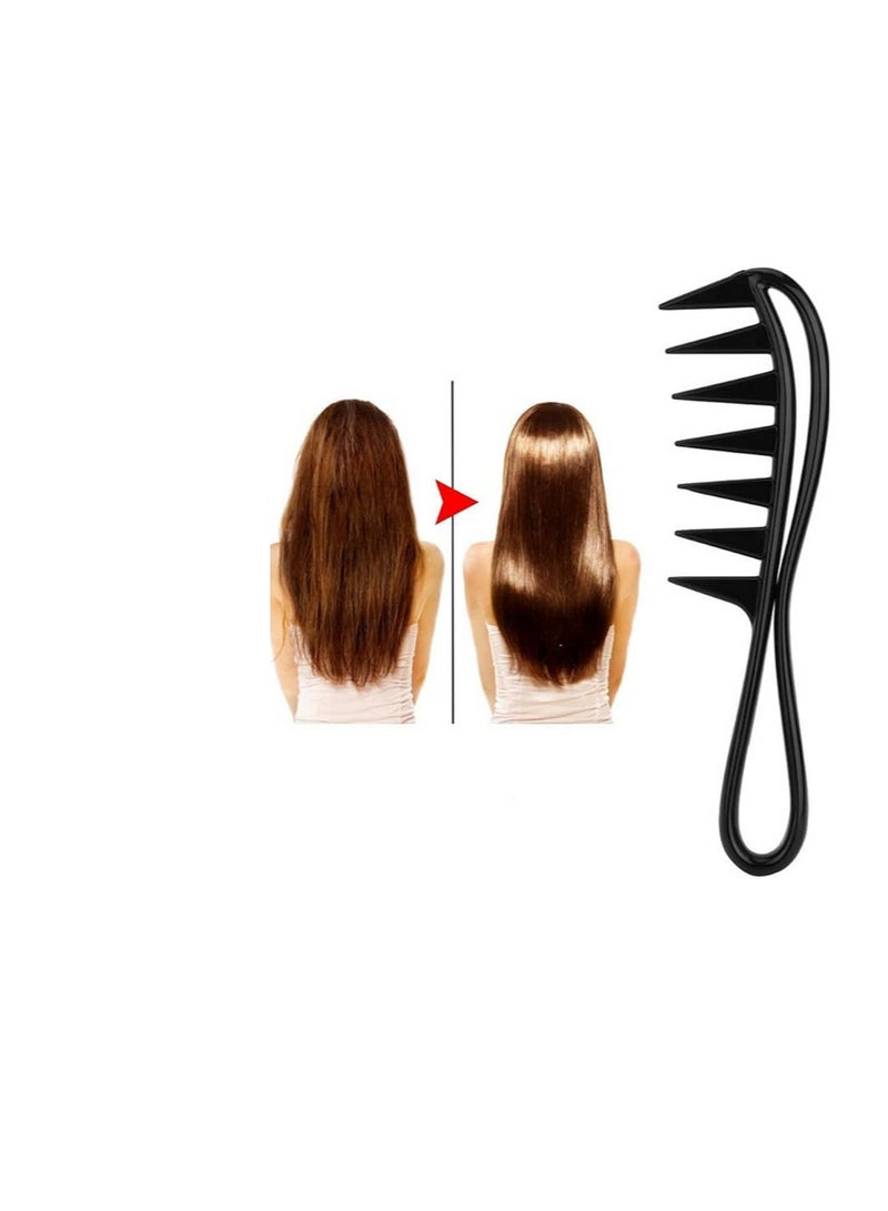 Hair Comb Hairstyle Wavy Long Curly Hair Care Detangling Wide Teeth Brush Hairdressing Styling Tool -1pc - Image 4
