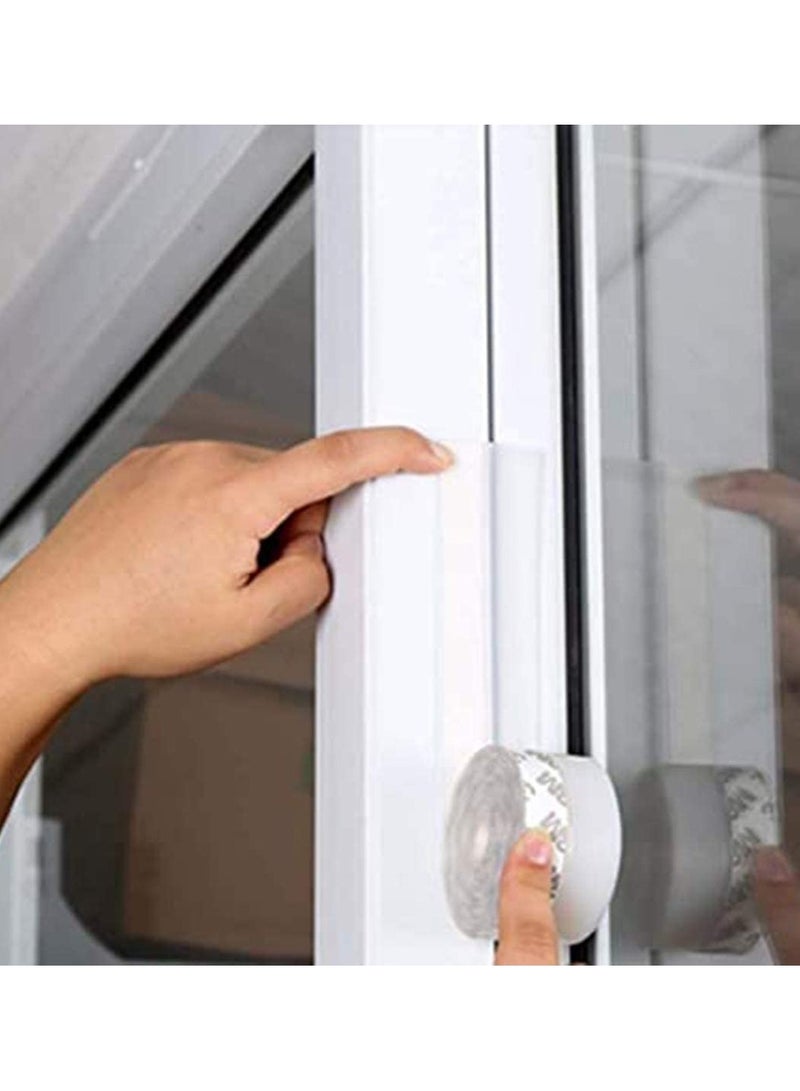 2 حزمة شفافة لاصق سيليكون الباب السفلي ختم الشريط ، 3.5 × 500 سم - ماء ، windproof ، والغبار ، عزل الصوت ، ومكافحة الحشرات ، ومناسبة للعائلات والمكاتب - Image 4