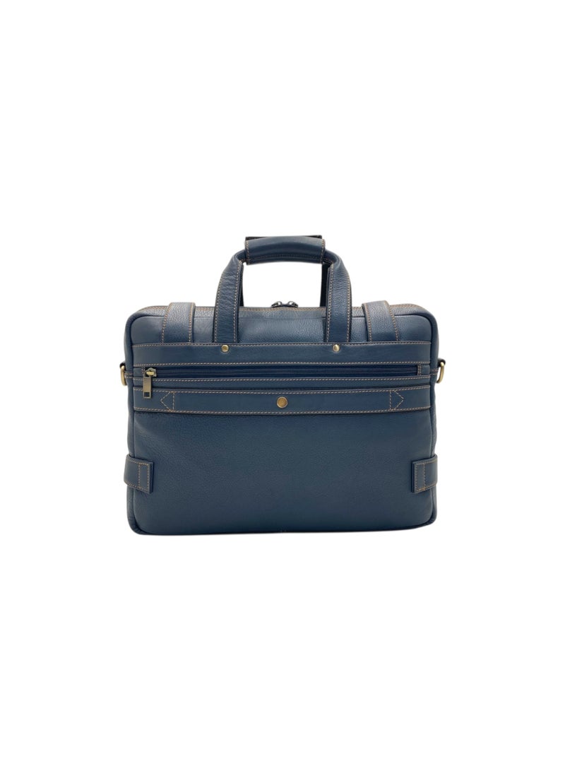 LAVERI LEATHER LAVERI Laptop Bag for Men - Leather Messenger Bag for Office - Fits up to 15 Inch Laptop - Shoulder Bag with Multiple Compartments - Executive Leather Bag for Work/Travel/Casual - 2872 - Image 4