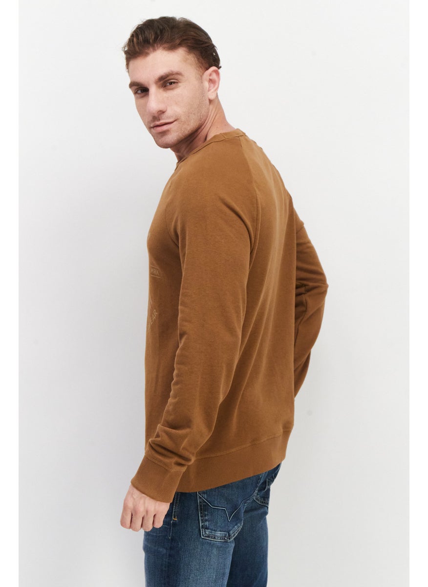O'NEILL - Men Round Neck Graphic Print Long Sleeves Sweatshirt, Brown - Image 1