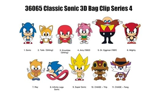 Monogram Sonic the Hedgehog Series 4-3D Foam Bag Clip Blind Bag - 1 Blind Bag - Image 5