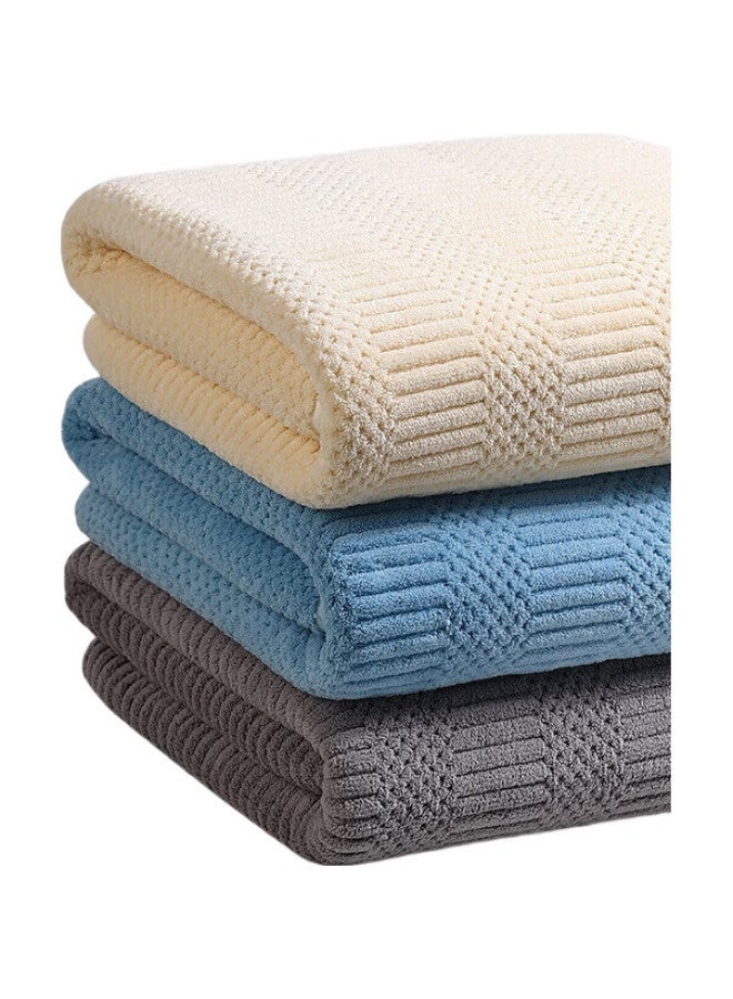 Grace Jieliya A-Class Bath Towel, Absorbent And Quick-Drying, Adult Large Bath Towel, Unisex, 70*140Cm, Sky Blue - Image 2
