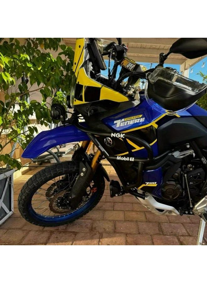 Front Fender Mudguard for Tenere 700 Blue Durable Plastic Splash Guard Cover Fit 2019 2025 Models Easy Installation No Tools Needed Dirt Resistant Design Motorcycle Protection Sleek Accessory - Image 5
