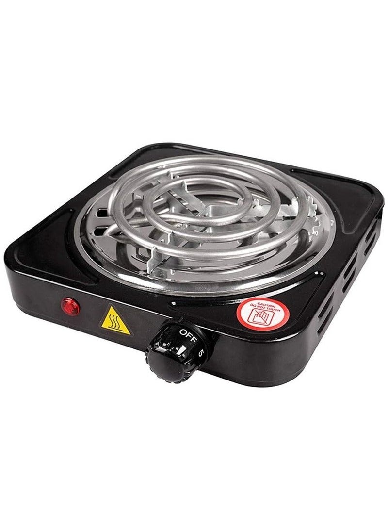 Home Gold Home Gold Single Burner Electric Hot Plate, Portable Kitchen Stove, Cast Iron Hot Plate, 1000W High Power, with Temperature Control, for Home and Camping_ 1 Year Warranty - Image 1