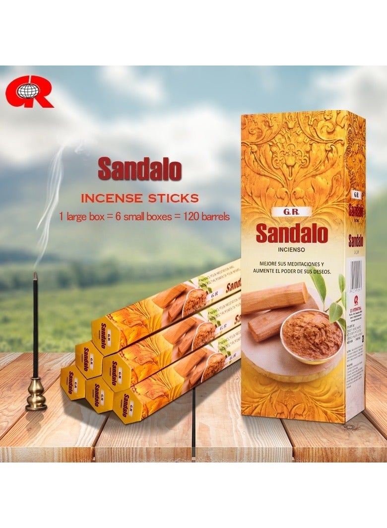 Handcrafted Sandalwood Incense Sticks for Yoga, Healing, Relaxation and Creating a Tomantic Atmosphere