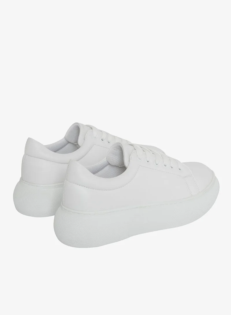 Mumka White White Sneakers for Women | Best Price UAE