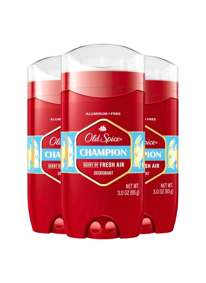 Old Spice Red Collection Deodorant For Men, Champion Scent, 3.0 Oz (Pack Of 3)  - Image 1