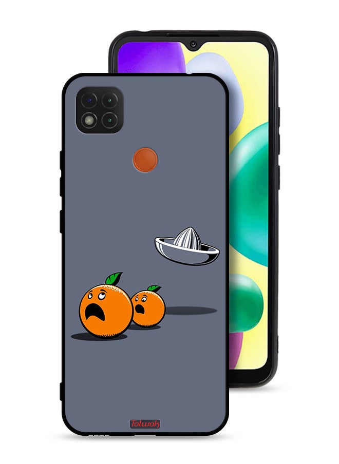 Tolwak Xiaomi Redmi 9C Protective Case Cover Minimalism Digital Art Humor  - Image 1