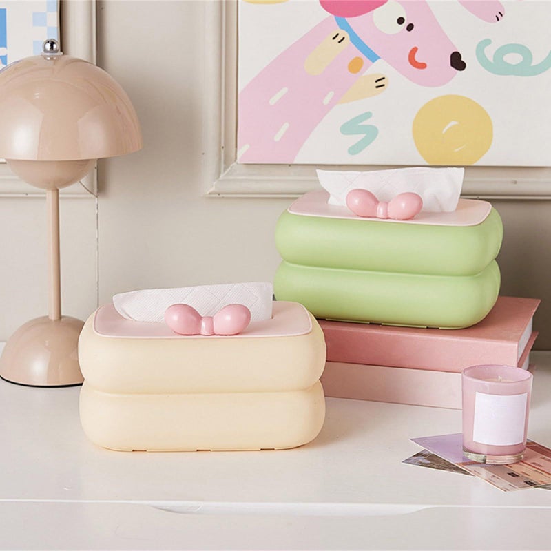 Green Tissue Box Organizer For Creative Room Dining Table And Office Storage - Image 4