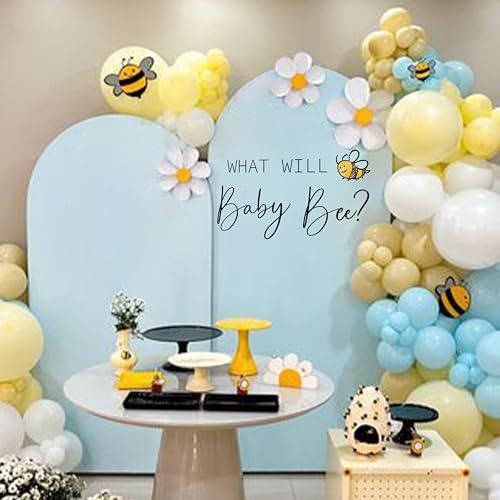 VANGNING Baby Bee Gender Reveal Decal - What Will Baby Bee? for Shower Theme, Balloon Arch Stickers, Boy or Girl Sign - Image 5