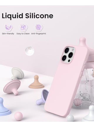 جراب iPhone 16 Pro Max من السيليكون السائل الناعم لهاتف iPhone 16 Pro Max غطاء مضاد للخدش ومقاوم للصدمات من مادة TPU لهاتف Apple iPhone 16 Pro Max 6.9 بوصة - view 3