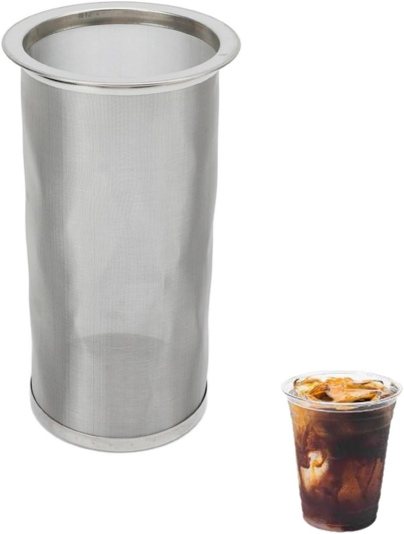 Market demand focused build Cold Brew Coffee Filter for Mason Jar, Stainless Steel Coffee Tea Infuser Strainer Filter Reusable Wide Mouth Mesh Cylindrical Filter with White Gasket for Tea(8 * 15cm) Great bargain Temporary in stock Economical varied design options Diverse requirement fit Stable inert material Remote area delivery Globally trusted quality Multi functional Dense material Matte anti slip finish Room to room portable Exclusive new launch Special bargain price Indispensable practical goods Economical varied sizing picks Trendy budget practical design User tested optimized build Customized for Gulf demands Lightweight Freeze crack proof All user affordable trusted quality Cross-material combo compatible Bestseller Fast shipping within KSA - Image 1