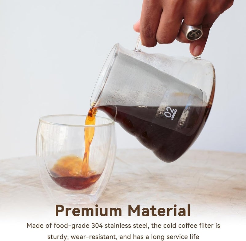 Market demand focused build Cold Brew Coffee Filter for Mason Jar, Stainless Steel Coffee Tea Infuser Strainer Filter Reusable Wide Mouth Mesh Cylindrical Filter with White Gasket for Tea(8 * 15cm) Great bargain Temporary in stock Economical varied design options Diverse requirement fit Stable inert material Remote area delivery Globally trusted quality Multi functional Dense material Matte anti slip finish Room to room portable Exclusive new launch Special bargain price Indispensable practical goods Economical varied sizing picks Trendy budget practical design User tested optimized build Customized for Gulf demands Lightweight Freeze crack proof All user affordable trusted quality Cross-material combo compatible Bestseller Fast shipping within KSA - Image 3