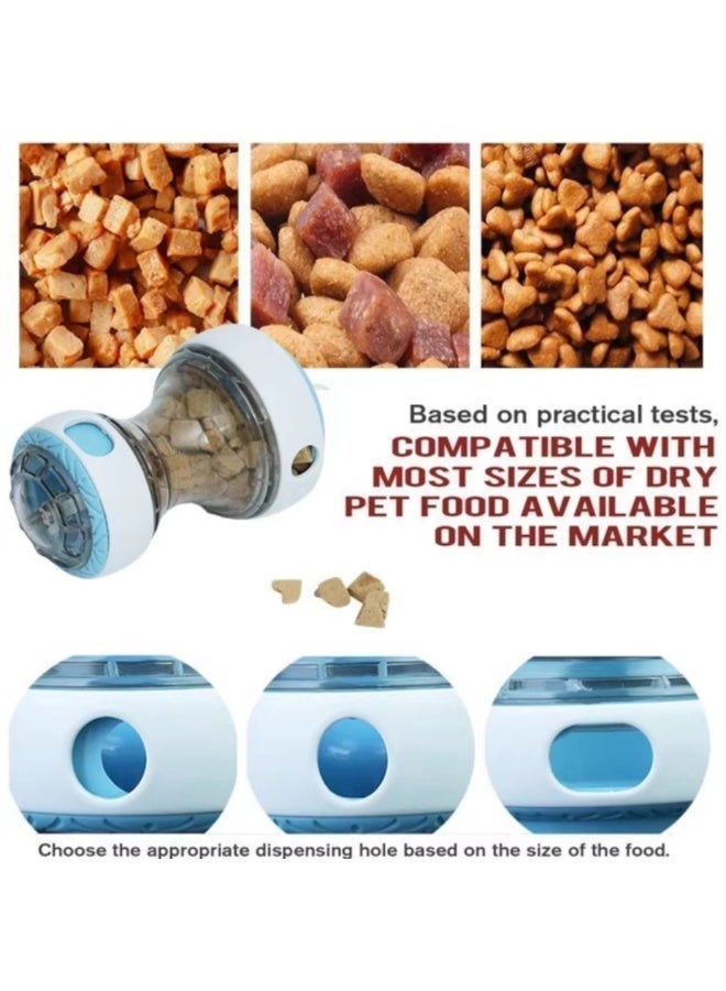 Blue Interactive Slow Feeder Bowl For Cats And Dogs Durable Plastic Playful Design - Image 4