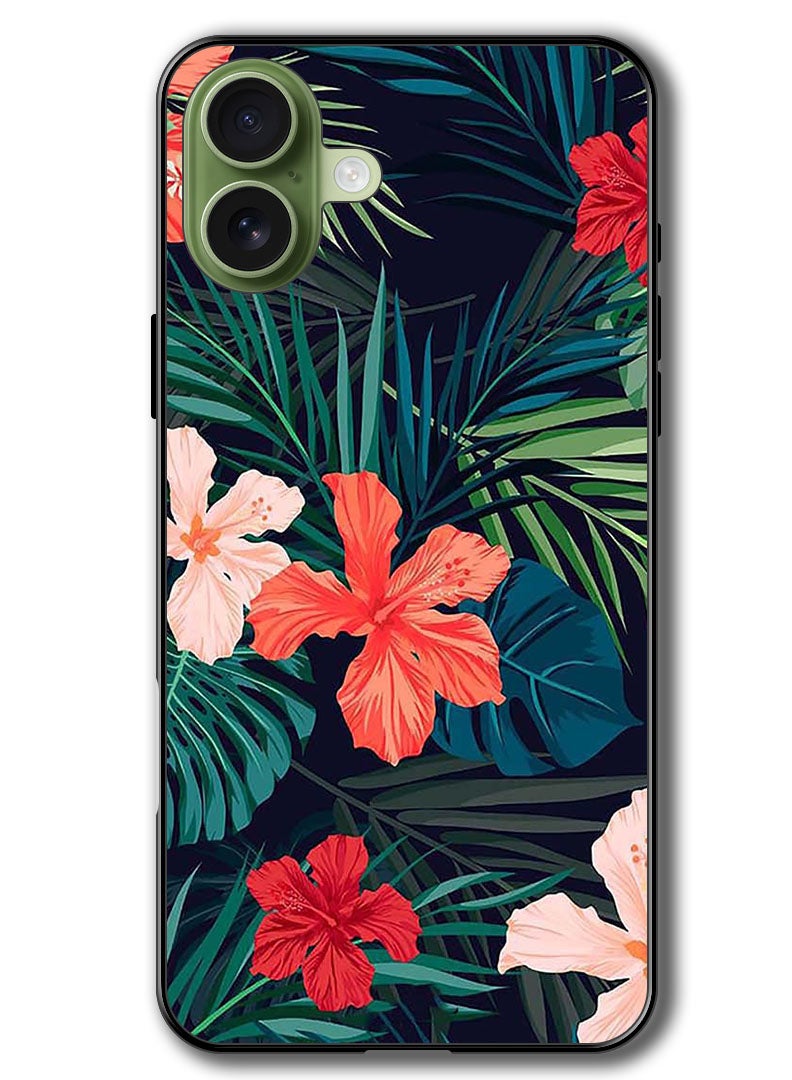 Theodor Case Compatible with Apple iPhone 17 6.3 Inch Protection Shockproof Bumper Cover Flowers (2) - Image 1