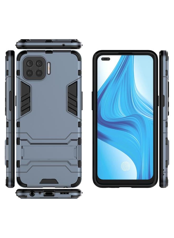 اس-توب جراب لهاتف OPPO F17 Pro مصنوع من مادة PC + TPU مقاوم للصدمات مع حامل - Image 5