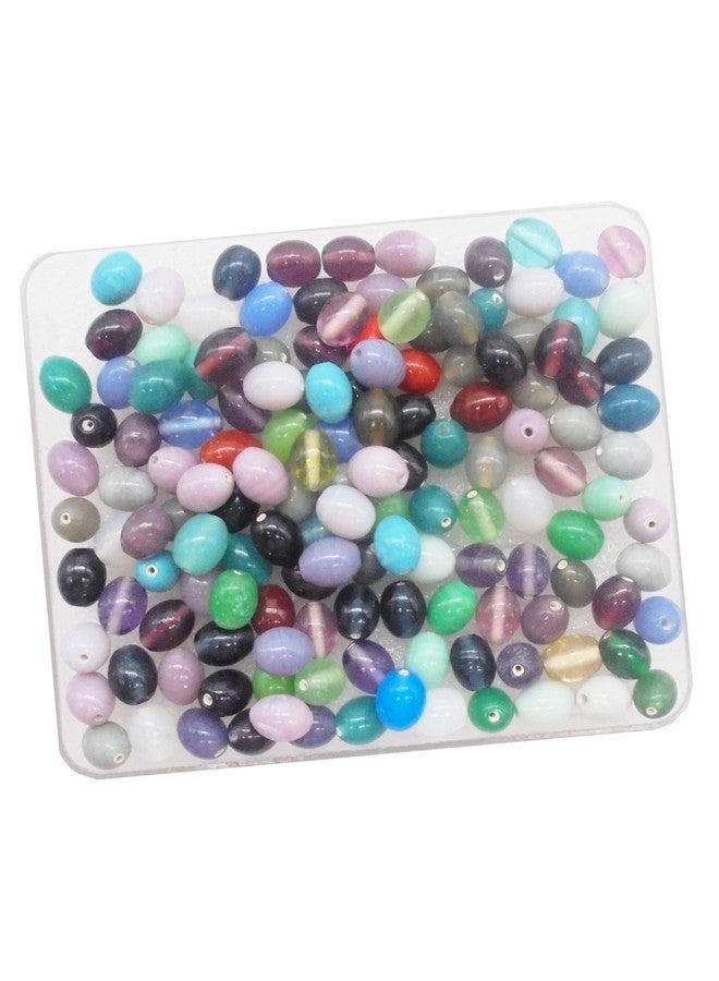 إيشوبي مجموعة أدوات يدوية من eshoppee، 134 قطعة، خرز زجاجي متعدد الأشكال والألوان، وزن 150 جم، لصنع المجوهرات، مواد فنية وحرفية (أرجواني مزرق) - Image 1