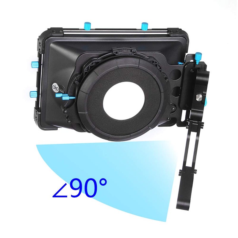 Fotga DP3000 M3 4x4 Swing-Away Matte Box for 15mm Rail Follow Focus Rig DSLR Mirrorless Camera EOS R EOS-1D X 5D 5DS 6D 7D II III IV R50 R8 R10 Z6 Z7 Z8 D5 D850 Sony A7 A7R A7S II III IV A7IV BMPCC 4K - Image 4