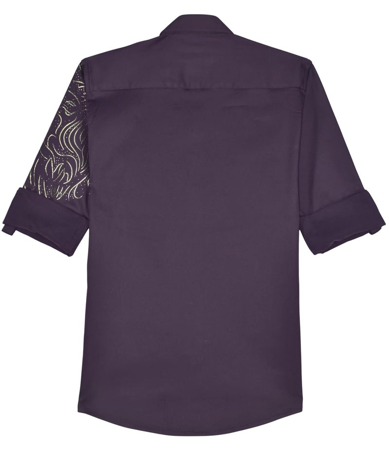 CHARCHIT Boys Regular Fit Printed Full Sleeve Shirt - Image 4