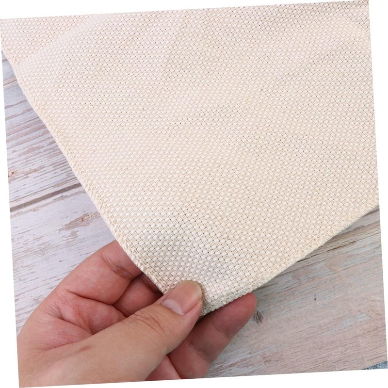 NUOBESTY 3pcs Embroidery Fabrics Kit for Women Sealed Edges Cloth for Handcrafts for Creative Stitching Projects - Image 4