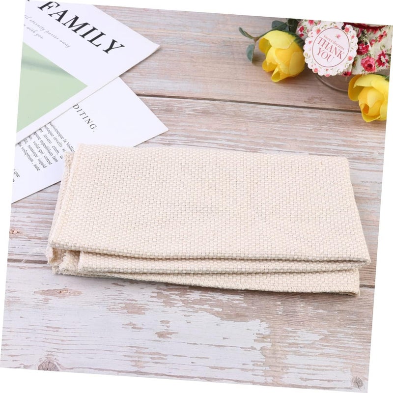 NUOBESTY 3pcs Embroidery Fabrics Kit for Women Sealed Edges Cloth for Handcrafts for Creative Stitching Projects - Image 3