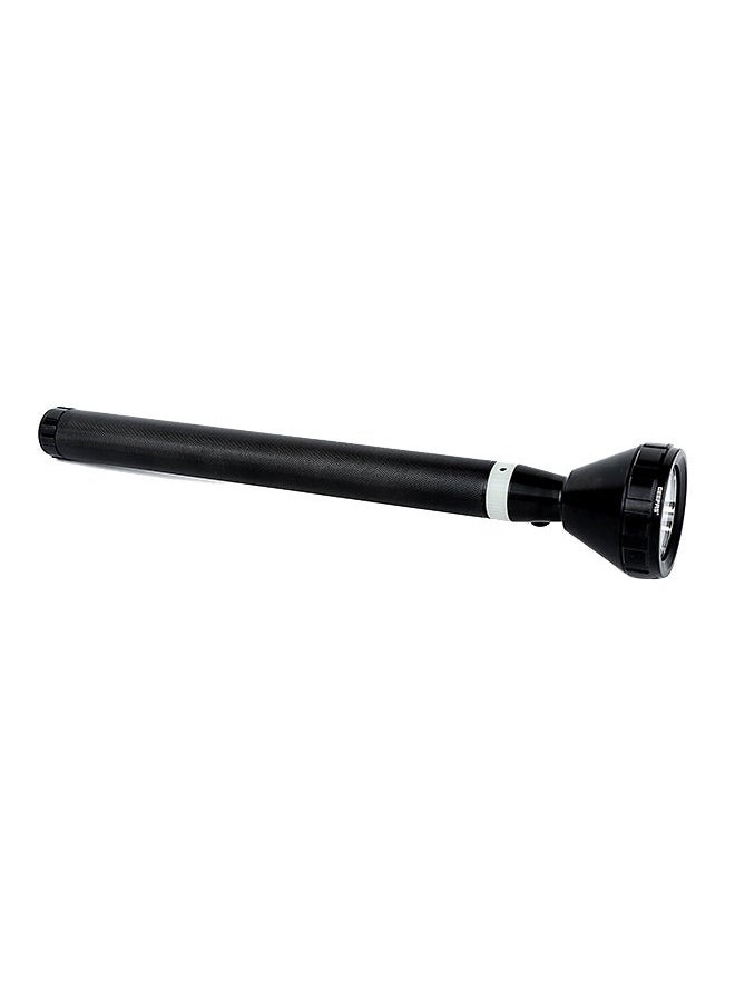 47cm Hyper Bright Cool White Rechargeable LED Flashlight with Charging Adaptor 7000mAh NI-CD Battery Black