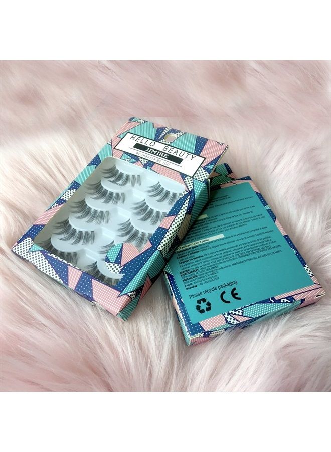 JIMIRE HELLO BEAUTY Multipack High Drama 615 Eyelashes Manga Anime Lashes 5 Pairs Pack - Image 3