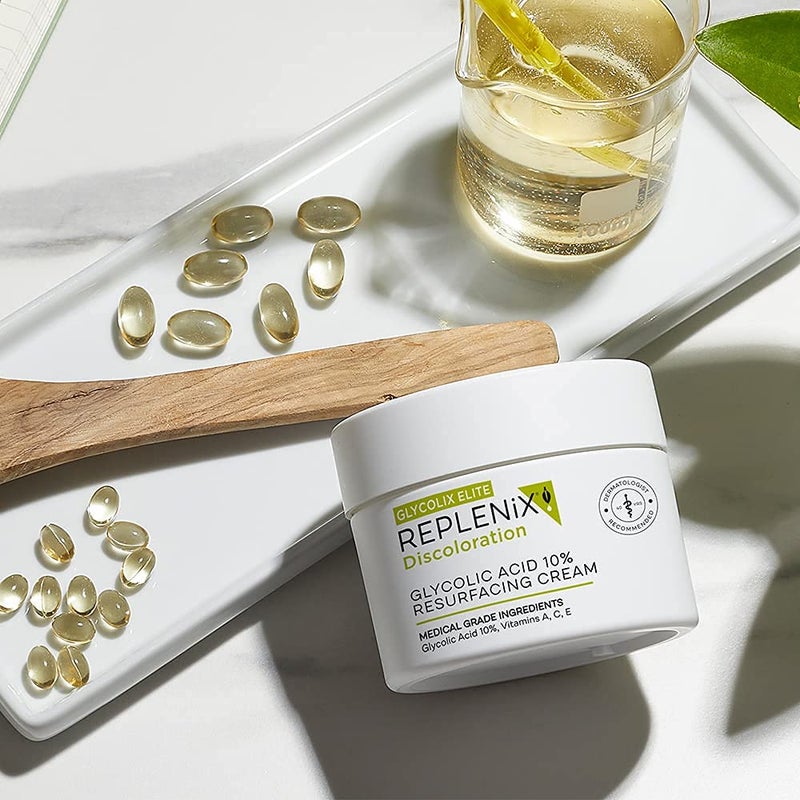 Replenix Glycolic Acid 10% Resurfacing Cream, Hydrating & Lightweight Medical-Grade Exfoliating Face Moisturizer for Skin Discoloration (1.7 oz) - Image 5