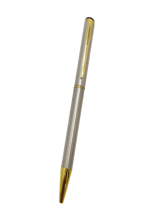auteur Executive Series 801 Steel Ball Pen Metal Body With Gold Plated Trims Best Student Gift Pen For Men & Women Professional Executive Office, Nice Pens (Blue Ink) - Image 3