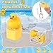 Simgoing 3 Pcs Quacking Duck Keychain Fidget Rechargeable Duck Keyboard Keycaps that Quack Fidget Keychains Fun Portable Stress Anxiety Reliever Sensory with Colorful Lights Easter Basket Stuffers - Image 4