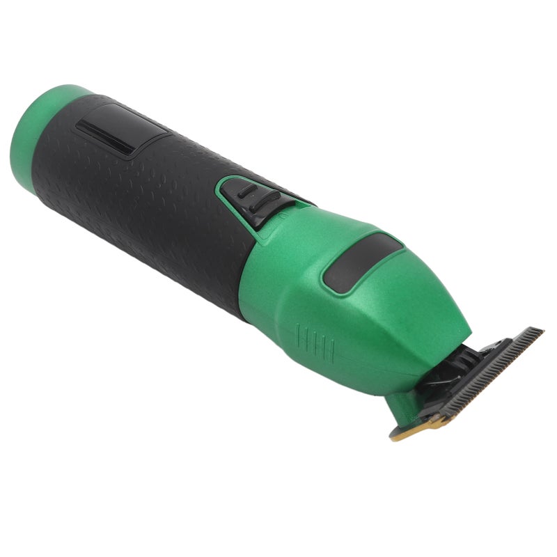 Electric Hair Clipper for Men Cordless Rechargeable LED Display Hair Cutting Trimmer with 4 Guide Comb Green Black - Image 2