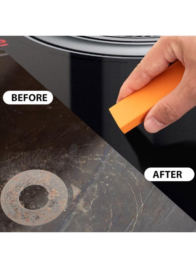 Stainless Steel Cleaning Eraser – Magic Limescale & Rust Remover for Glass, Sink & Kitchen Surfaces, Rubber Decontamination Eraser for Bathroom & Home Cleaning - Multicolor - Image 4