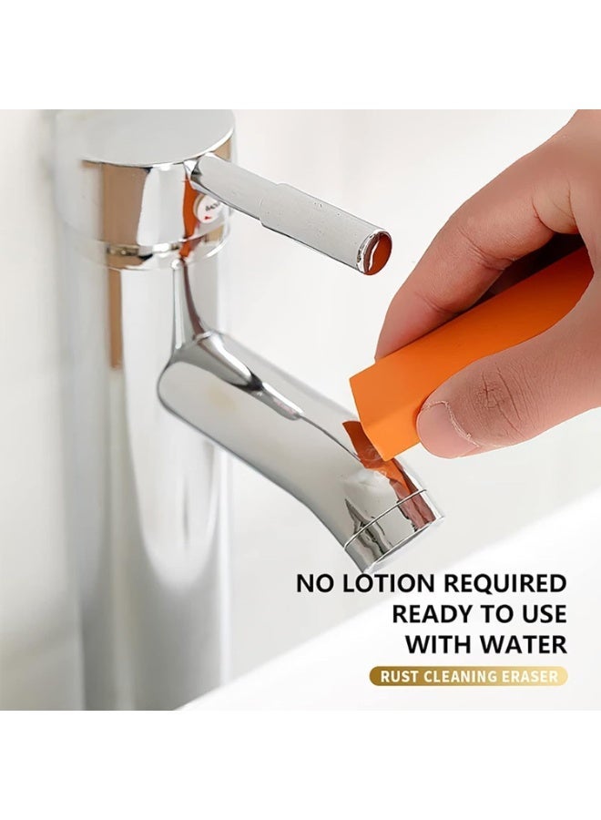 Stainless Steel Cleaning Eraser – Magic Limescale & Rust Remover for Glass, Sink & Kitchen Surfaces, Rubber Decontamination Eraser for Bathroom & Home Cleaning - Multicolor - Image 1