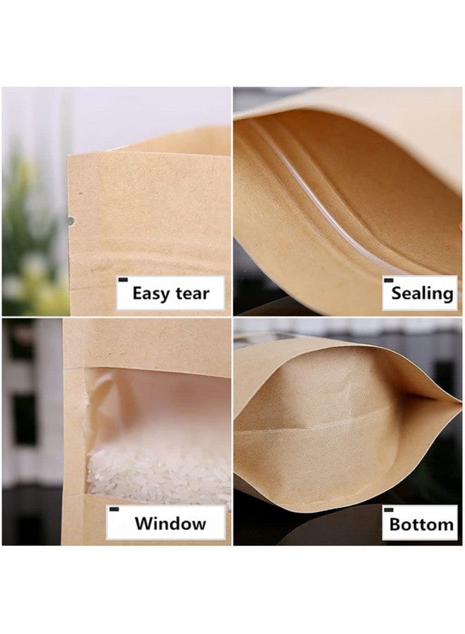 TRUE SHOP THE ULTIMATE SOLUTION FOR FOOD STORAGE - KRAFT POUCH STAND-UP BAGS WITH SELF-SEALING TECHNOLOGY MATT BROWN (50, 1000 gm) - Image 4