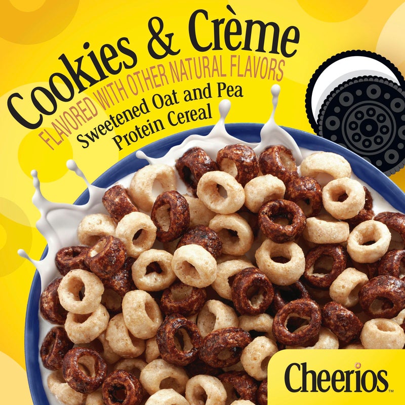 Cheerios Protein Cereal, Cookies and Crème, 8g Protein, Family Size, 15 oz - Image 3