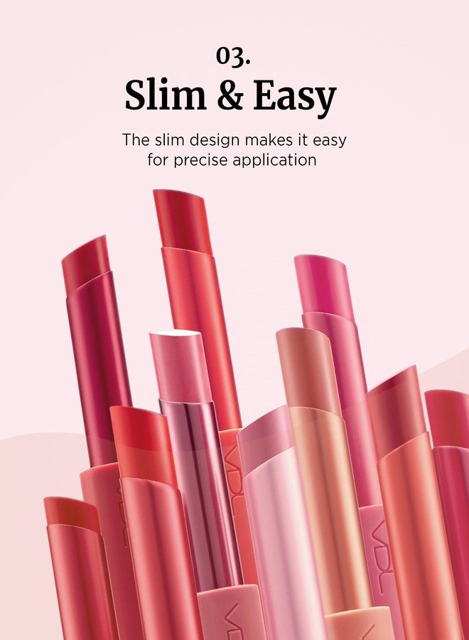VDL Lip Stain Comfort Slip Lipstick 13, Cafe Romano - Lightweight, Matte, Smooth Lipstick for Effortless Comfort. Vibrant and Long-Lasting Lip Color (0.09 oz) | Korean Makeup - Image 4