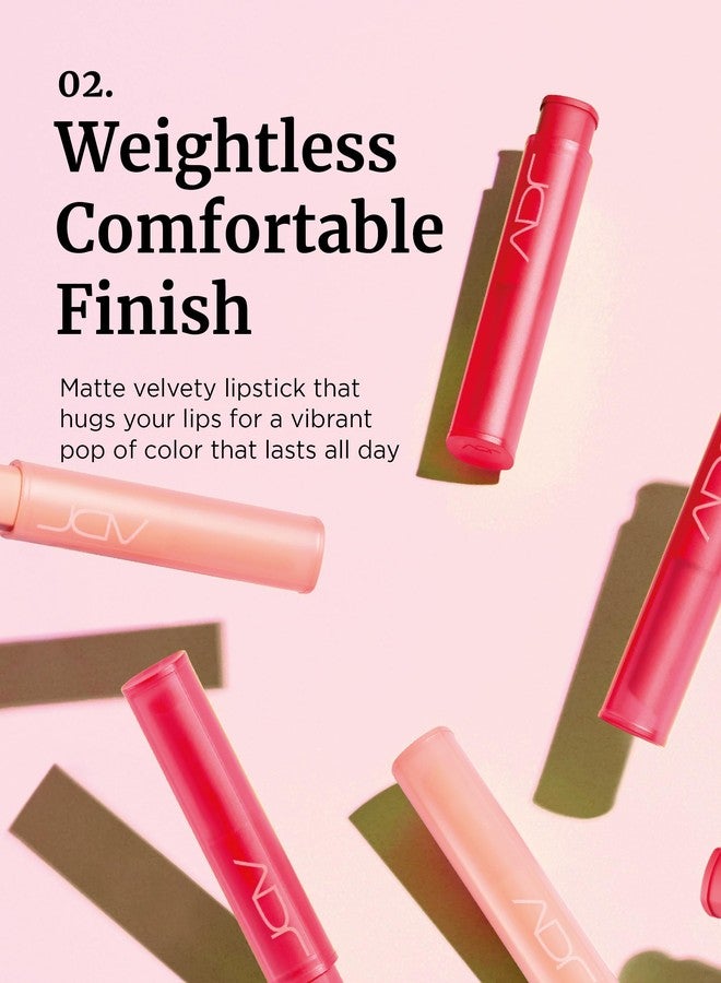 VDL Lip Stain Comfort Slip Lipstick 13, Cafe Romano - Lightweight, Matte, Smooth Lipstick for Effortless Comfort. Vibrant and Long-Lasting Lip Color (0.09 oz) | Korean Makeup - Image 3