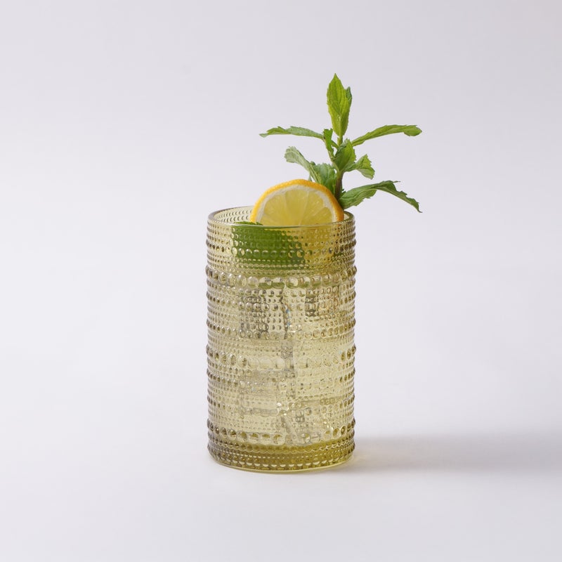 La Mesa 4Pcs Highball Glass Set, Olive Green 7.5*7.5*12.5 Cm - Image 2