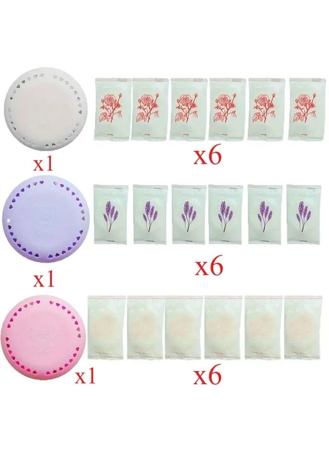 24 Scented Tablets 2 Boxes Rose Cherry Blossom Air Freshener Long Lasting Deodorizing For Home Car Bathroom Wardrobe - Image 1