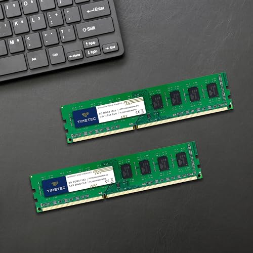 Timetec تيمتيك 16 جيجابايت كيت (2x8 جيجابايت) DDR3 1333 ميجاهرتز PC3-10600 غير متوازن غير مخزن 1.5 فولت CL9 2Rx8 مزدوج الرتبة 240 دبوس UDIMM ذاكرة كمبيوتر سطح المكتب ترقية وحدة RAM (16 جيجابايت كيت (2x8 جيجابايت)) - Image 5