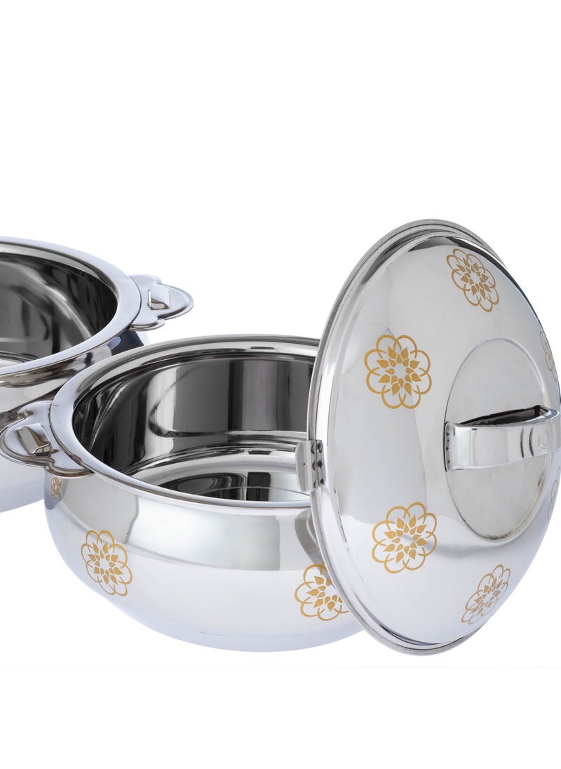 Almarhomy Stainless Steel Food Container Set 3 Sizes 3000/4000/6000ml  - Image 2