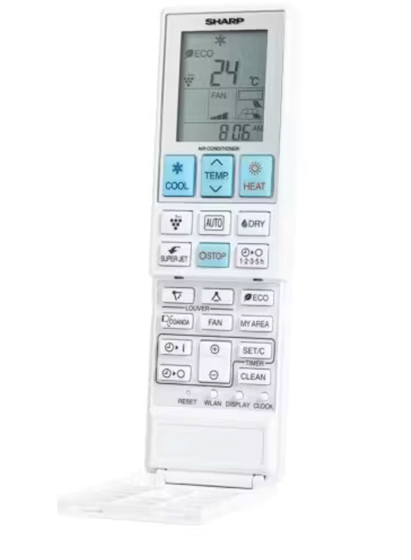 Sharp Split Air Conditioner 2.25 HP Cold - Hot Digital Plasma Cluster White AY-AP18ZHE 240 W AY-AP18ZHE White - Image 3