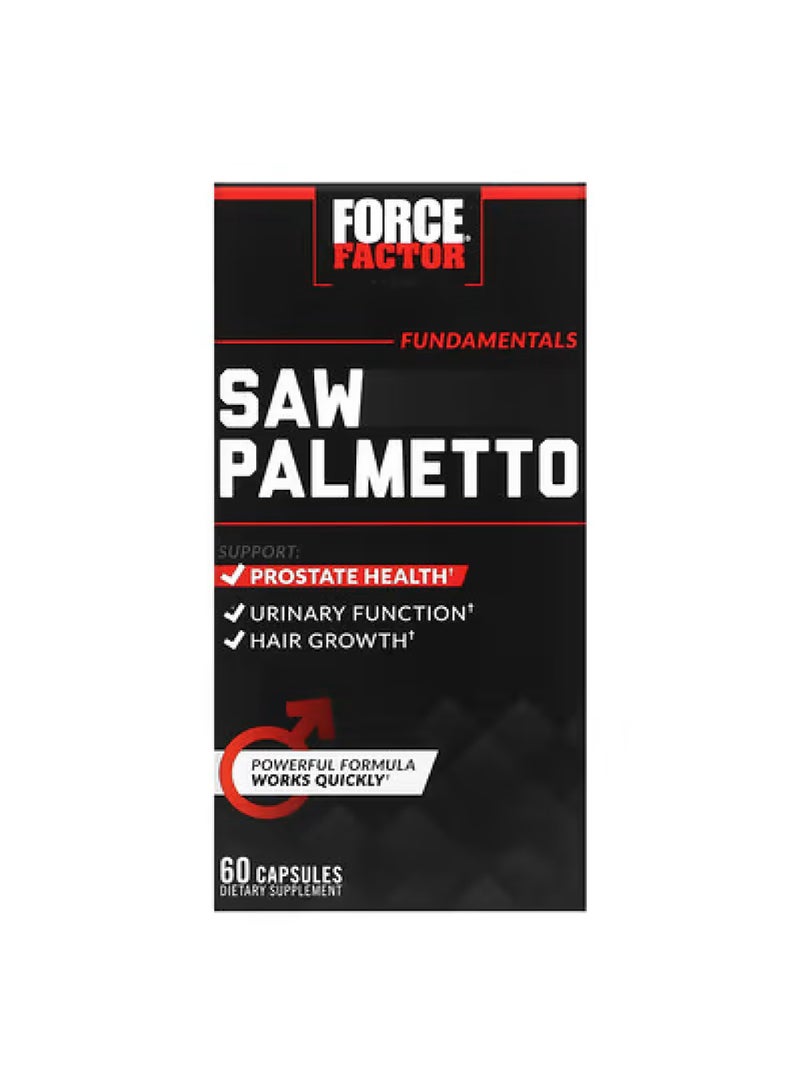 Fundamentals, Saw Palmetto, 60 Capsules