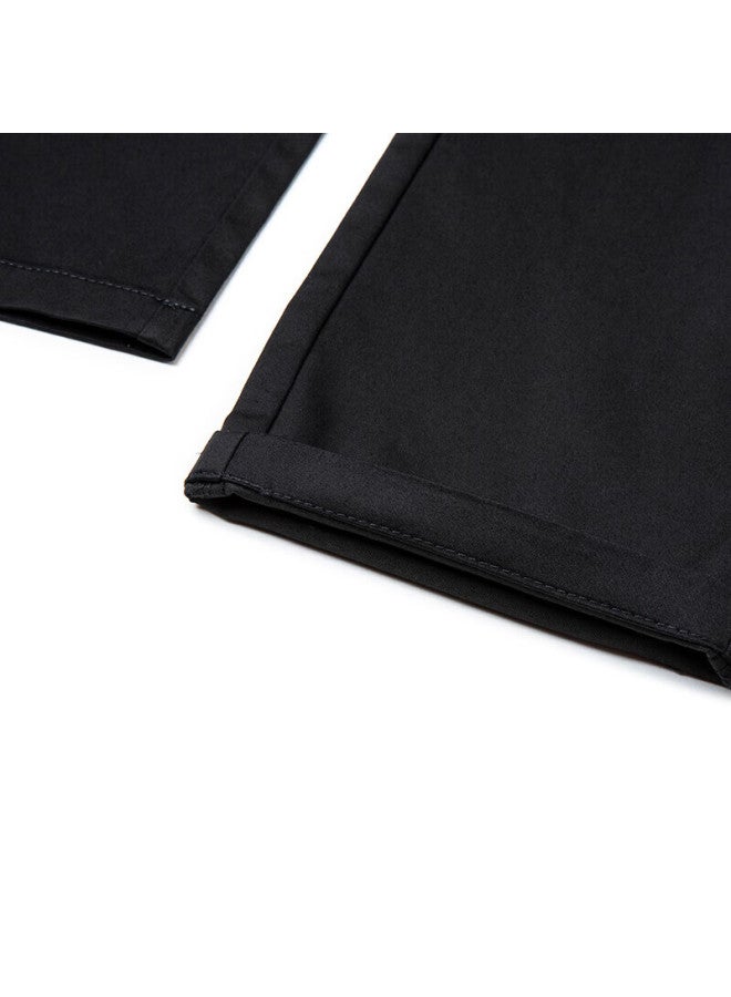 TRIES Caizi Casual Pants, Autumn Men's Straight-leg Trousers, Business Slim-fit Solid Color Slightly Stretchy Long Pants, Men's Long-staple Cotton Breathable - Image 5