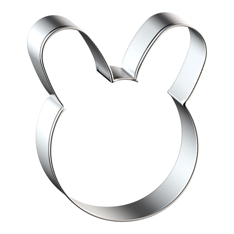QAAQS Bunny Cookie Cutter Set Large - 5", 4", 3", 2" - 4 Piece Easter Bunny Rabbit Hare Head Face Shaped Cookie Cutters - Stainless Steel - Image 4