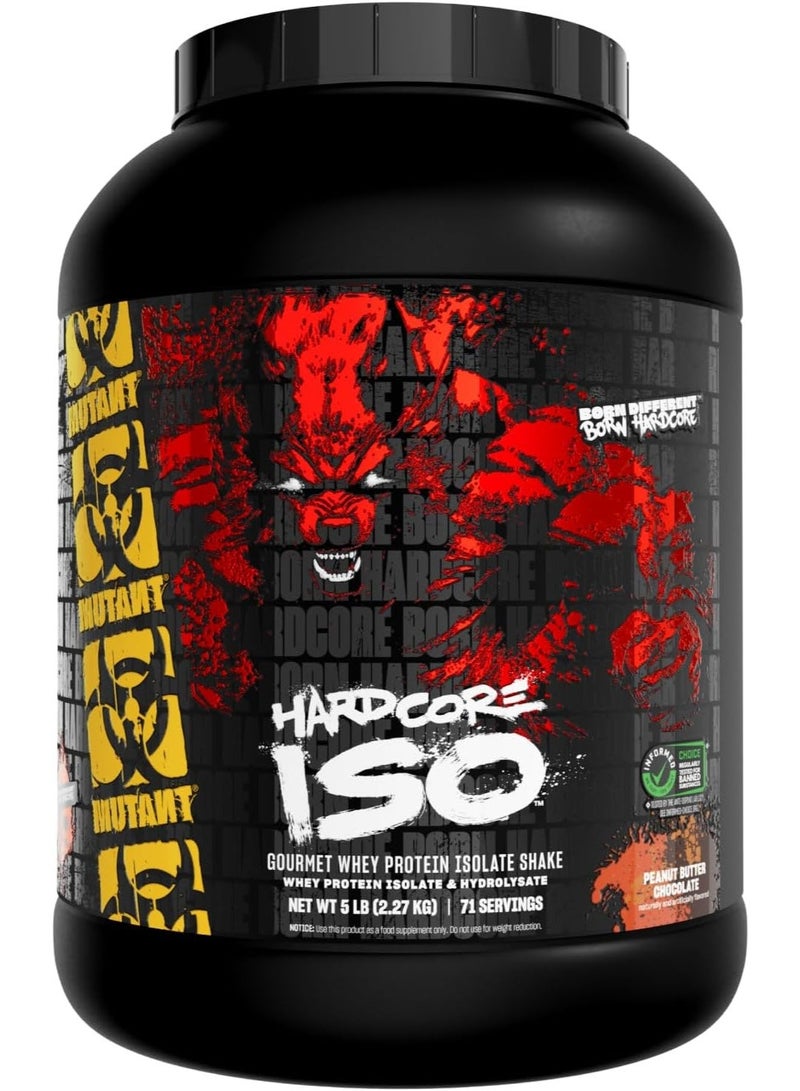 Mutant Hardcore Isolate Peanut Butter Chocolate 5 lbs - Image 1