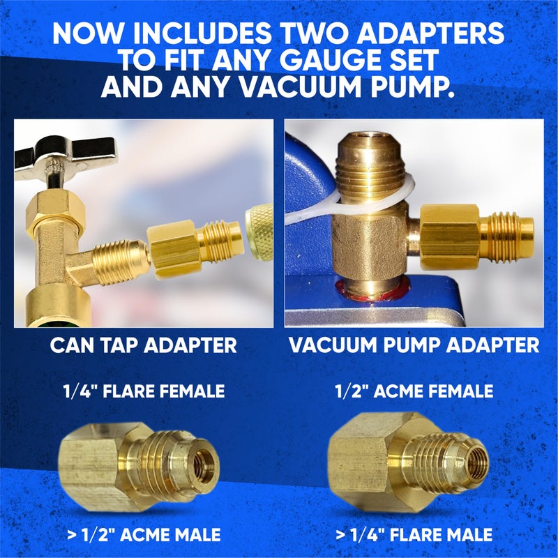 Lu-Hawk R134A Self-Sealing, and Single Puncture Can Taps, with Valve Core Removal Tool. (Full Kit) - Image 5