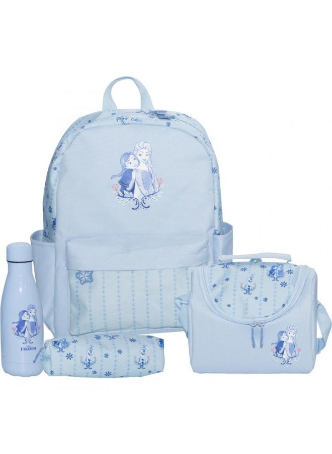 Disney Frozen 4-in-1 Backpack with Accessory Sky Blue 40.64cm