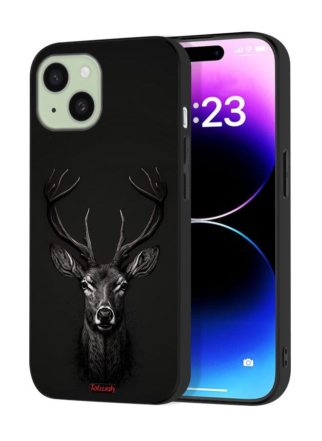 Tolwak - Apple iPhone 15 Protective Case Cover Deer Digital Art - Image 1
