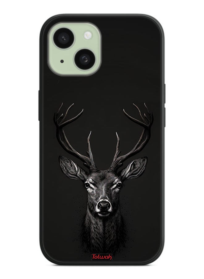 Tolwak - Apple iPhone 15 Protective Case Cover Deer Digital Art - Image 1